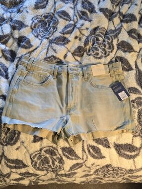 Universal Thread Light Blue Denim High-rise Cutoff Shorts